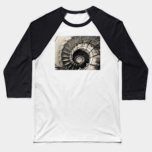 Fine art image; Spiral staircase in the Arch d' Triumph, Paris. Baseball T-Shirt